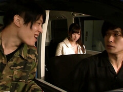 Aziatisch, Grote mammen, Sperma, Hondjeshouding, Groep, Hardcore, Japaans, Natuurlijke tieten