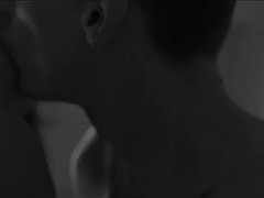 black and white clip with luna ruiz getting nailed in a kitchen