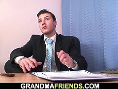 美人, ブロンド, イマラチオ, 熟年, 淫乱熟女, 母, 義母, 三人