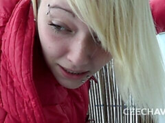 素人, お尻, ブロンド, フェラチオ, バック, ハメ撮り, 剃毛, ティーン