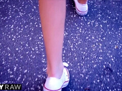 18, アナル, お尻, ブロンド, フェラチオ, 顔射, 目瞪口呆, ティーン