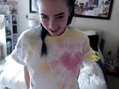 Enthousiasteling, Pijpbeurt, Bruinharig, Schattig, Lul, Vrouw, Hd, Tepels