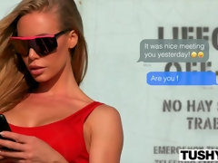 アメリカ人, 美女, デカチン, フェラチオ, 巨乳な, ハードコア, なめる, オマンコ