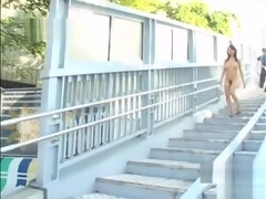 素人, アジア人, デカパイ, 日本人, 公共