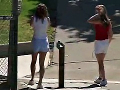 Amateur, Blonde, Mignonne, Lesbienne, Léchez, Masturbation, De plein air, Adolescente