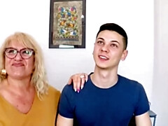 素人, デカチン, デカパイ, ブロンド, フェラチオ, イく瞬間, 熟年, スペイン人