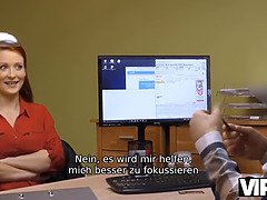 Blasen, Geile alte tussi, Milf, Büro, Muschi, Rotschopf