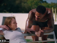 Grosse bite, Noire, Queue, Interracial, Léchez, Actrice du porno, Public, Chevaucher