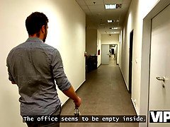 Schönheit, Grosse titten, Blondine, Paar, Süss, Hd, Milf, Büro