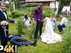 ブロンド, 結婚, 巨乳な, 浮気者, フェティッシュ, アウトドア, 公共, 結婚式