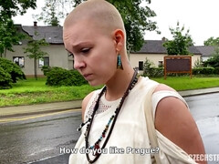 Laura - Shaved Rebel Girl Gets Fucked for Cash