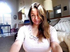 美女, デカパイ, 巨乳な, ラティーナ, オナニー, 一人, オッパイの, ウェブカメラ