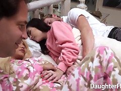 Papa, Groupe, Hard, Hd, Orgie, Fête, Petite femme, Réalité