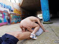 Culo, Morena, Sexo duro, Al aire libre, Público, Coño, Montar, Español