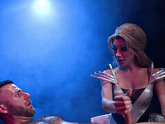 ブロンド, フェラチオ, イマラチオ, チン, 手コキする, オッパイの