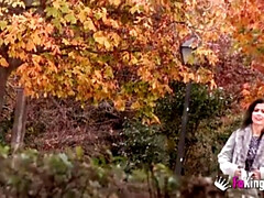 茶髪の, ヨーロピアン, フルムービー, 淫乱熟女, アウトドア, 公共, 現実, スペイン人