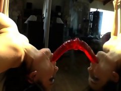 Sexy butt babes get wet and messy