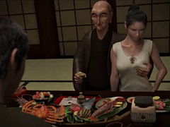 Dreidimensional, In den arsch, Asiatisch, Besamung, Gruppensex, Klaffend, Hardcore, Titten