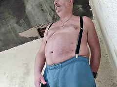 ぽっちゃり, デカチン, ぽちゃ, 足, ゲイ, オナニー, アウトドア, 一人