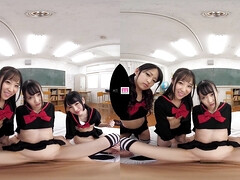 Asiatisch, Tussi, Braunhaarige, Hardcore, Lesbisch, Orgie, Jungendliche (18+), Uniform