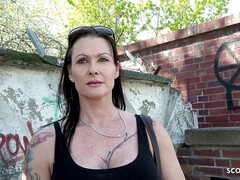 Gros seins, Tir de sperme, Queue, Allemand, Hard, Maman, Public, Réalité