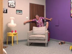 浴室, 足, フェティッシュ, 女 人男 人, 指いじり, オマンコ, シャワー, 濡れ