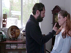 18, 茶髪の, 捕まる, カップル, 小柄, お仕置き, 禁句, ティーン