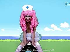 Hd, オナニー, 看護婦, オーガズム, 穴開きパンティ, オマンコ, 一人, ウェブカメラ