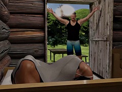 デカパイ, カップル, 浮気する, 熟年, 淫乱熟女, ヤリマン, オッパイの, 妻