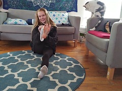 Amateur, Chica, Rubia, Pies, Fetiche, Pov, Solo