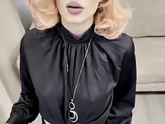 美人, 女装男装, ハードコア, 下着, オナニー, ロシア人, シーメール, 一人