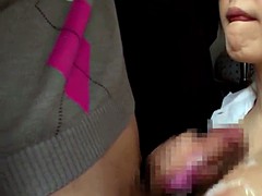 デカパイ, イく瞬間, 日本人, フェラする