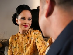 デカ尻, デカパイ, フェラチオ, 茶髪の, 手コキする, キス, 淫乱熟女, ストッキング