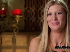 素人, ブロンド, 茶髪の, グループ, 淫乱熟女, オージー, 現実, スインガー