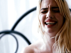 Kont, Kont, Slaapkamer, Grote mammen, Blond, Spijkerbroeken, Zoenen, Likken