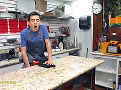 Grosser arsch, Grosse titten, Blondine, Braunhaarige, Pummelig, Frau frau mann, Milf, Flotter dreier