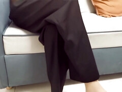 Asiático, Morena, Chino, Fetiche, Fetiche de pies, Lesbiana, Natural, Medias largas