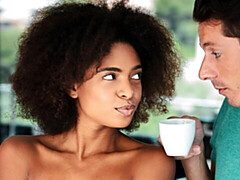 Verga grande, Tetas grandes, Mamada, Morena, Estilo perrito, Ébano, Coño, Adolescente