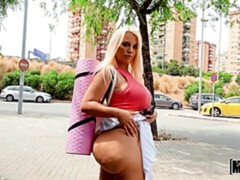 Grosser arsch, Grosser schwanz, Grosse titten, Blondine, Pummelig, Hundestellung, Milf, Pov