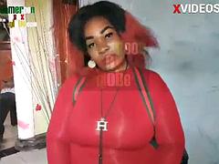 素人, ぽっちゃり, 黒人, フェラチオ, 浮気者, 黒人, オッパイの, 妻