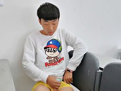 デカチン, 中国人, 大学生, ゲイ, 手コキする, オナニー, 一人, ティーン