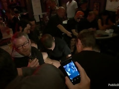 Blasen, Domination, Frau, Erniedrigung, Öffentlich, Rau, Sklave, Spanner