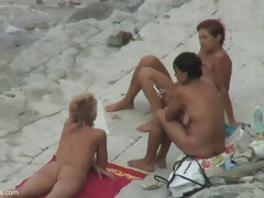 Playa, Culo grande, Tetas grandes, Al aire libre, Público, Coño, Espía, Tetas