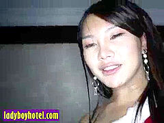 Thai t-girl teen deep throating and riding shaft of a tourist
