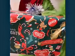 BIG COCK looks at the Grinch who came to Christmas