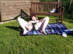 Mature British woman enjoying the outdoors alone