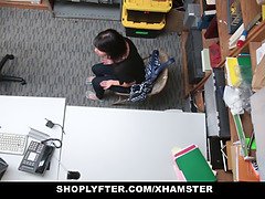Penelope Reed gets her big tits fucked hard while being blackmailed by her online shoplifter