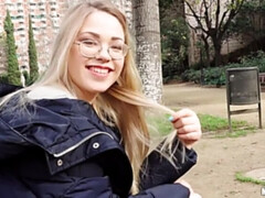 Blonde Nerd Loves Public Fucking