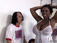 huge-chested ebony Maserati gonzo Gets Gangbanged