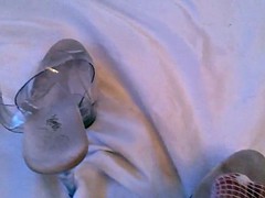 Feets white Toenails clear Pleaser High Heels Stockings